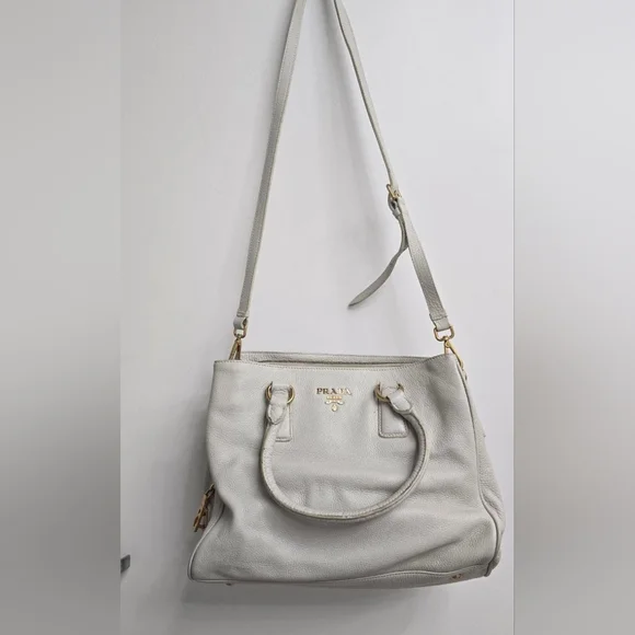 Prada White Leather Women's Bag - Picture 10 of 16